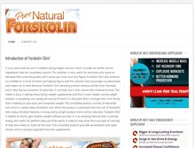 Tablet Screenshot of forskolinslimfacts.com